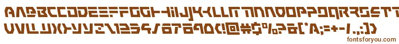 commandoverrideleft Font – Brown Fonts on White Background