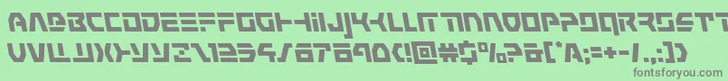commandoverrideleft Font – Gray Fonts on Green Background