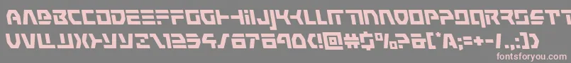 commandoverrideleft Font – Pink Fonts on Gray Background