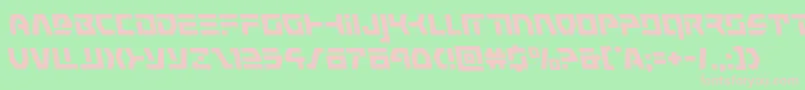 commandoverrideleft Font – Pink Fonts on Green Background