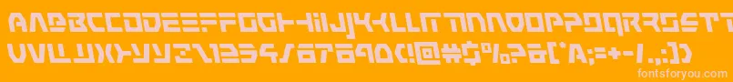 Шрифт commandoverrideleft – розовые шрифты на оранжевом фоне