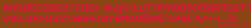 commandoverrideleft Font – Red Fonts on Brown Background