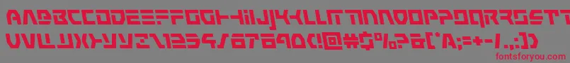 フォントcommandoverrideleft – 赤い文字の灰色の背景