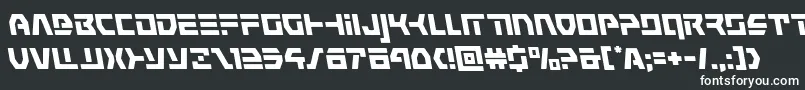 commandoverrideleft-Schriftart – Weiße Schriften auf schwarzem Hintergrund