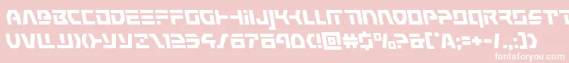 commandoverrideleft Font – White Fonts on Pink Background