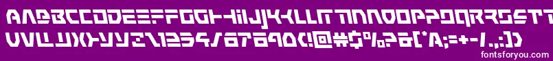 commandoverrideleft Font – White Fonts on Purple Background