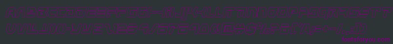 commandoverrideoutital Font – Purple Fonts on Black Background