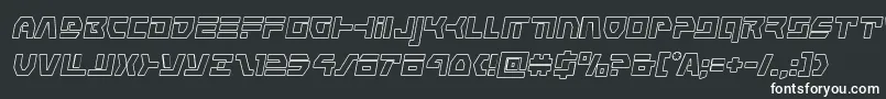フォントcommandoverrideoutital – 白い文字