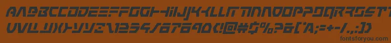 commandoverridesuperital Font – Black Fonts on Brown Background