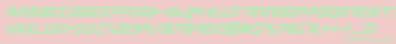 commandoverridesuperital Font – Green Fonts on Pink Background