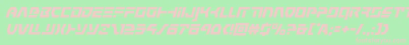 commandoverridesuperital Font – Pink Fonts on Green Background