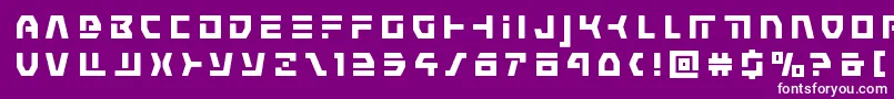 commandoverridetitle Font – White Fonts on Purple Background