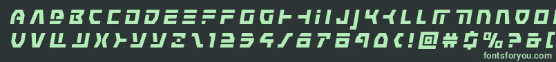 commandoverridetitleital Font – Green Fonts on Black Background