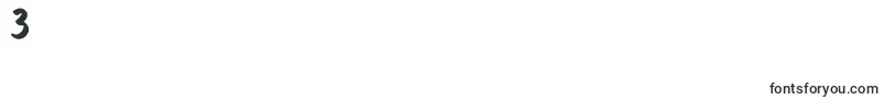 フォントCommemorate – フォント数字3