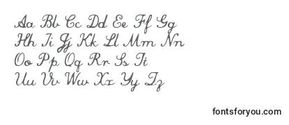 Schriftart Commersial script