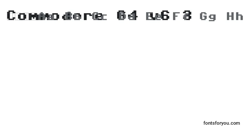 Commodore 64 v6 3フォント–アルファベット、数字、特殊文字