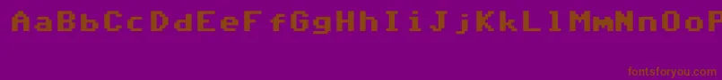 Commodore 64 v6 3 Font – Brown Fonts on Purple Background