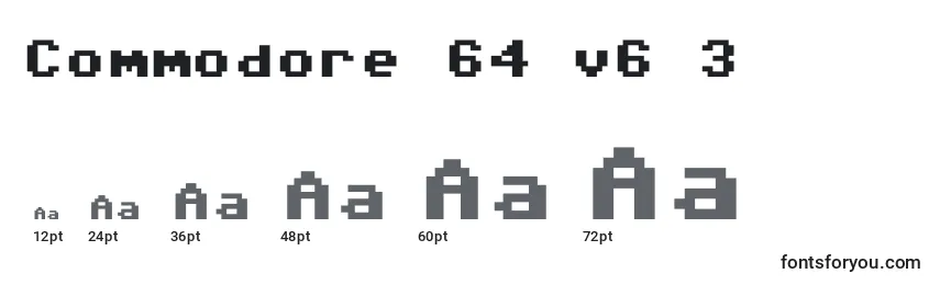 Commodore 64 v6 3 Font Sizes