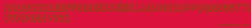 Шрифт Common – коричневые шрифты на красном фоне