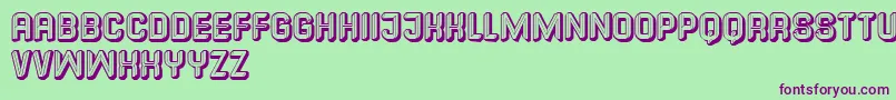 Common Font – Purple Fonts on Green Background