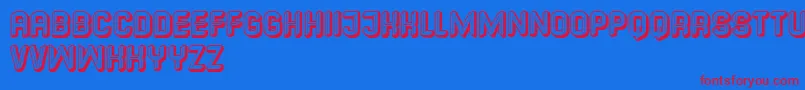 Шрифт Common – красные шрифты на синем фоне
