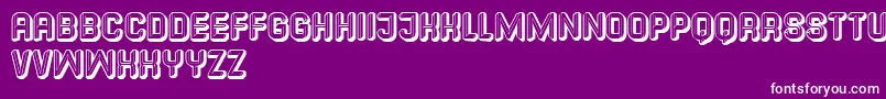 Common Font – White Fonts on Purple Background