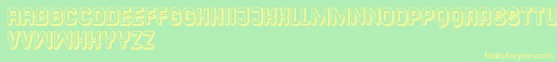 Common Font – Yellow Fonts on Green Background