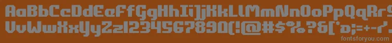 commonwealth Font – Gray Fonts on Brown Background