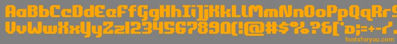commonwealth Font – Orange Fonts on Gray Background