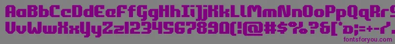 commonwealth-Schriftart – Violette Schriften auf grauem Hintergrund