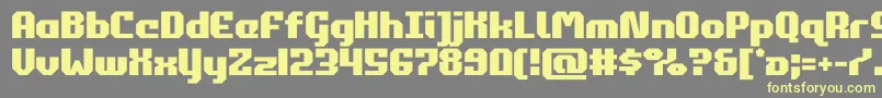 commonwealth Font – Yellow Fonts on Gray Background