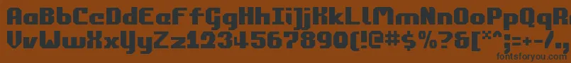 commonwealth Font – Black Fonts on Brown Background