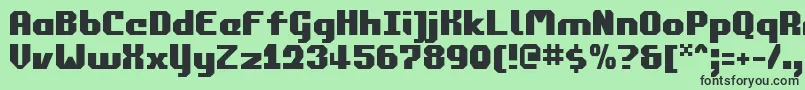 commonwealth Font – Black Fonts on Green Background