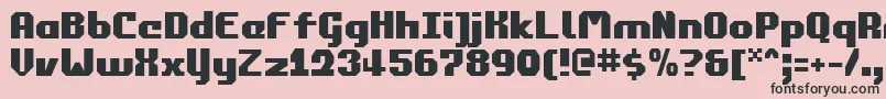 commonwealth Font – Black Fonts on Pink Background