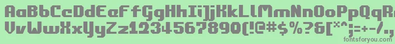commonwealth Font – Gray Fonts on Green Background