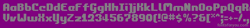 commonwealth Font – Gray Fonts on Purple Background