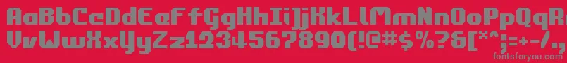 commonwealth Font – Gray Fonts on Red Background