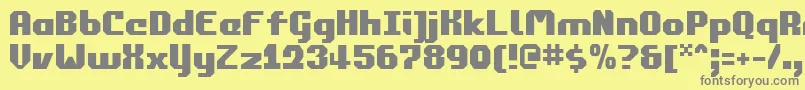 commonwealth Font – Gray Fonts on Yellow Background