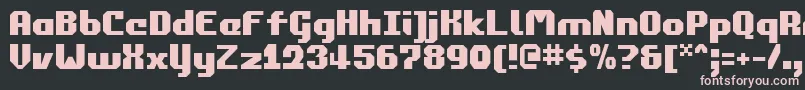 commonwealth Font – Pink Fonts on Black Background