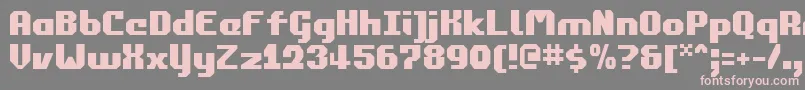 commonwealth Font – Pink Fonts on Gray Background