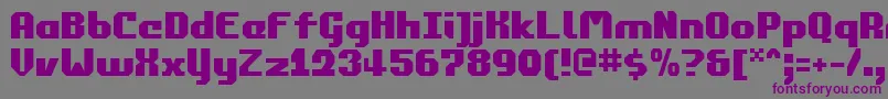 commonwealth Font – Purple Fonts on Gray Background