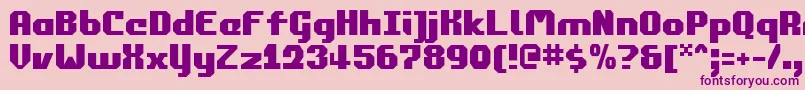 commonwealth Font – Purple Fonts on Pink Background