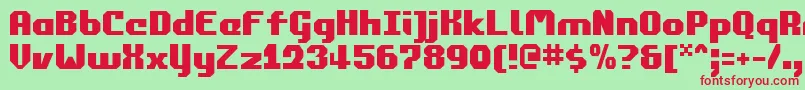 Шрифт commonwealth – красные шрифты на зелёном фоне