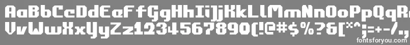commonwealth Font – White Fonts on Gray Background