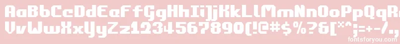 commonwealth Font – White Fonts on Pink Background