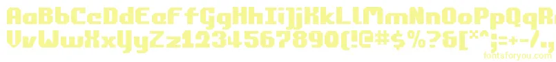 commonwealth Font – Yellow Fonts on White Background