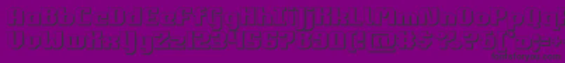 Police commonwealth3d – polices noires sur fond violet