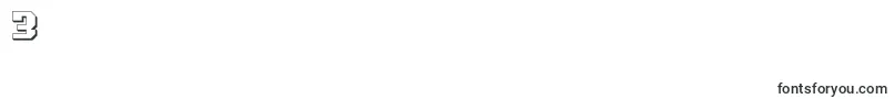 フォントcommonwealth3d – フォント数字3