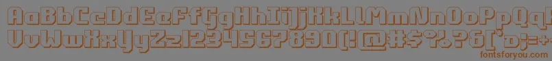 commonwealth3d Font – Brown Fonts on Gray Background