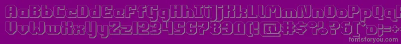 Więcej informacji o czcionce commonwealth3d Czcionka commonwealth3d – szare czcionki na fioletowym tle